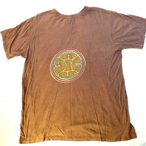 Men’s t-shirt with embroidered Ayahuasca Icaro